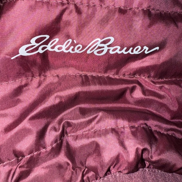 Eddie Bauer Down Coat Burgundy 700 Fill XXL Jacket Puffer - Picture 5 of 6